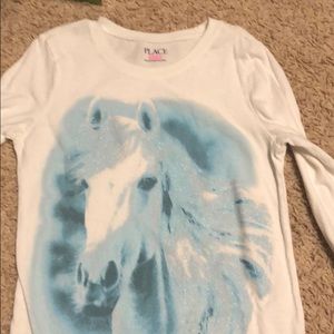 Long sleeved horse shirt by The Children’s Place